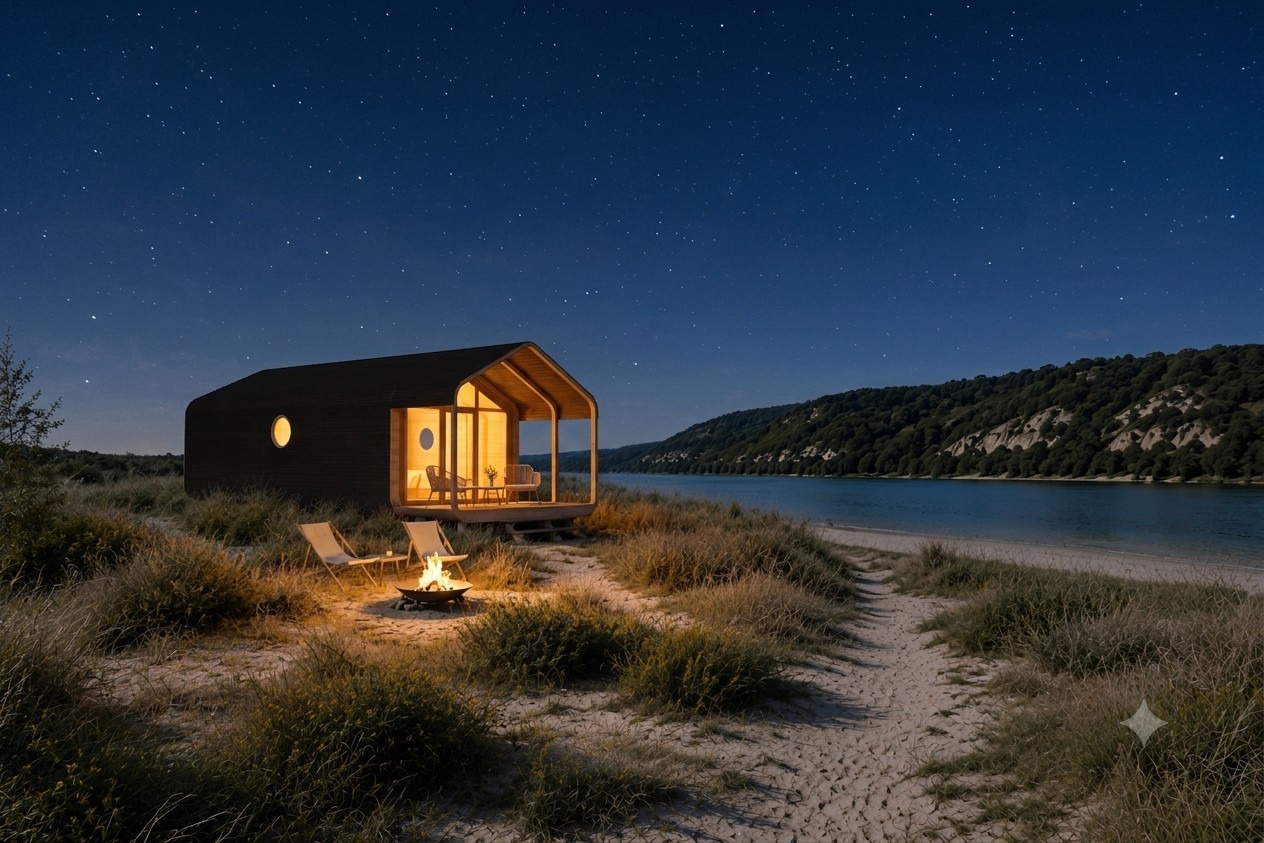 Vigo Cabins вночі